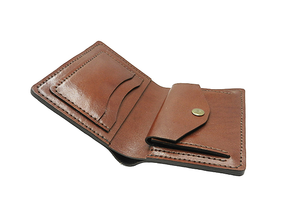 Portfel skórzany ręcznie wykonany - obrazek 2